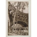Frank Brangwyn, Paris, Arch of the Pont Neuf 1923, etching